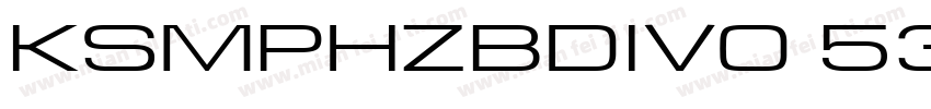 KSMPHZBDIV0 53 130字体转换